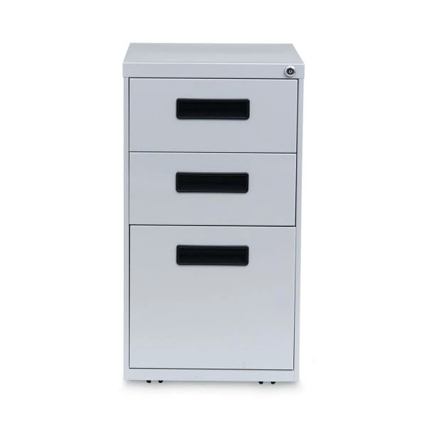 Alera File Pedestal, Left Or Right, 3-Drawers: Box/Box/File, Legal/Letter, Light Gray, 14.96" X 19.29" X 27.75" 7 Alera File Pedestal, Left Or Right, 3-Drawers: Box/Box/File, Legal/Letter, Light Gray, 14.96" X 19.29" X 27.75" - Image 7