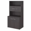 Bush Business Furniture Office 500 36W Tall Storage Cabinet With Doors And Shelves In Storm Gray