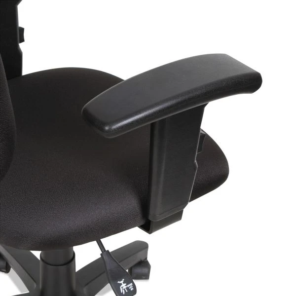 Alera Essentia Series Swivel Task Chair With Adjustable Arms, Supports Up To 250 Lbs., Black Seat/Black Back, Black Base 5 Alera Essentia Series Swivel Task Chair With Adjustable Arms, Supports Up To 250 Lbs., Black Seat/Black Back, Black Base - Image 5