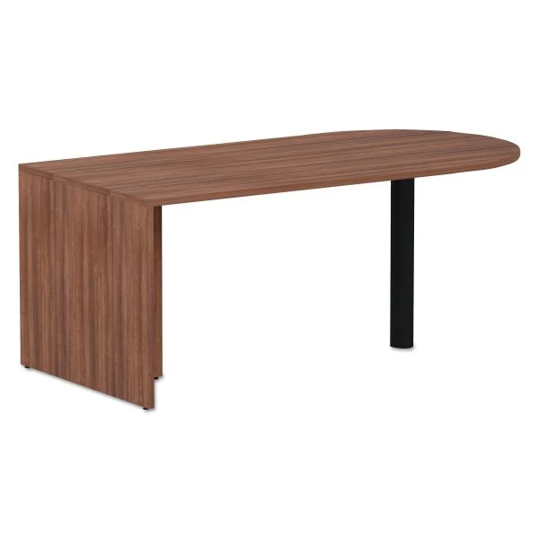 Alera Valencia Series D-Top Desk, 71" X 29.5" X 29.5", Modern Walnut 1 Alera Valencia Series D-Top Desk, 71" X 29.5" X 29.5", Modern Walnut