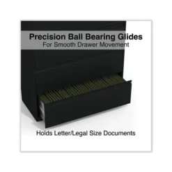 Alera Lateral File, 4 Legal/Letter-Size File Drawers, Black, 42" X 18.63" X 52.5" 12 Alera Lateral File, 4 Legal/Letter-Size File Drawers, Black, 42" X 18.63" X 52.5" -office furniture sale a6f02c154bdf61ad2d84f0ec094ee91b52