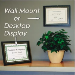 NuDell Leatherette Document Frame, 8.5 X 11, Black, Pack Of Two -office furniture sale a70503a259a9095c82062c8f616260bd1c