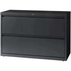 Lorell Two-Drawer Lateral File, Legal/Letter/A4, 42" Wide, Charcoal -office furniture sale a7247c0f1e4a67becca246f88ec20890f4