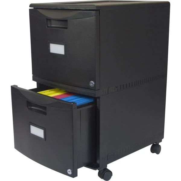 Storex 2-Drawer Mobile File Cabinet With Lock 3 Storex 2-Drawer Mobile File Cabinet With Lock - Image 3