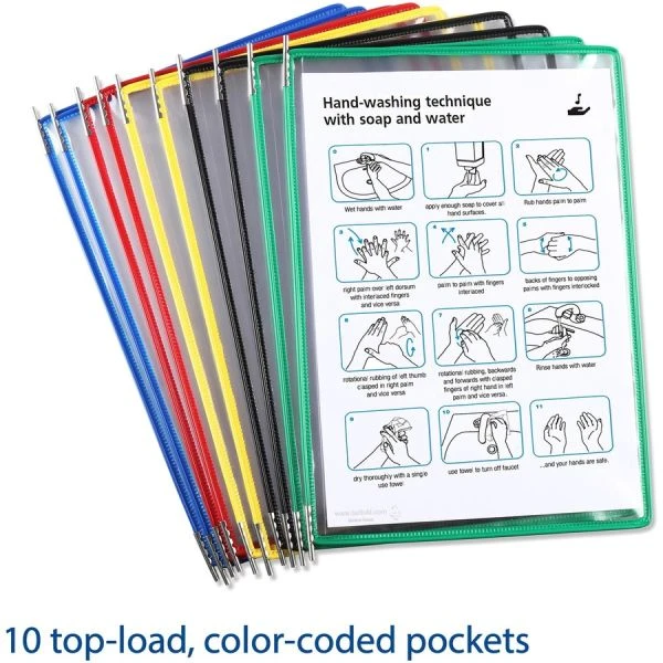 Tarifold, Inc. Replacement Pivoting Pockets For Wall Unit And Desktop Starter Set, 10/Pack 5 Tarifold, Inc. Replacement Pivoting Pockets For Wall Unit And Desktop Starter Set, 10/Pack - Image 5