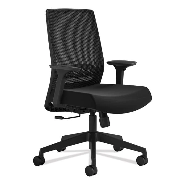 Safco Medina Basic Task Chair, Supports Up To 275 Lb, 18" To 22" Seat Height, Black 1 Safco Medina Basic Task Chair, Supports Up To 275 Lb, 18" To 22" Seat Height, Black
