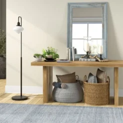 Zariza Arc Floor Lamp With Glass Shade In Blackened Bronze/White Milk 9 Zariza Arc Floor Lamp With Glass Shade In Blackened Bronze/White Milk -office furniture sale a817e9d0894869f19a6cbae33da0d9e1b9