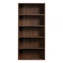 Sauder Optimum Bookcase, 73-1/2"H, 5 Shelves, Spiced Mahogany