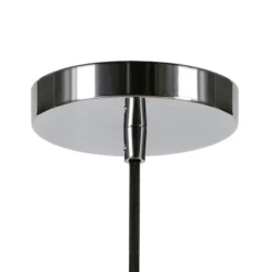 Ambrose 8.63" Wide Pendant With Glass Shade In Polished Nickel/Clear -office furniture sale aa1e86cd725a651afb3871c88e0769ce91