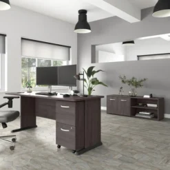 Bush Business Furniture Studio A 72W Computer Desk With Mobile File Cabinet And Low Storage Cabinet In Storm Gray -office furniture sale aa6256bb1f2861aa3979b904ceb61af3a3