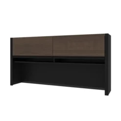 Bestar Connexion Hutch For Credenza In Antigua & Black