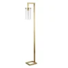 Malva 67.75" Tall Floor Lamp With Glass Shade In Brass/Seeded