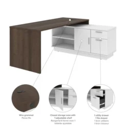 Bestar Equinox L-Shaped Desk - Antigua & White 12 Bestar Equinox L-Shaped Desk - Antigua & White -office furniture sale aacffceafcb1a64da060727dfc675f498a