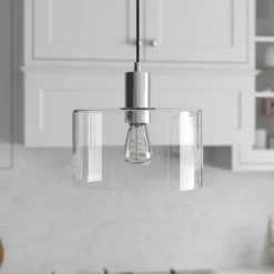 Henri 10" Wide Pendant With Glass Shade In Polished Nickel/Clear 10 Henri 10" Wide Pendant With Glass Shade In Polished Nickel/Clear -office furniture sale ababb20ea0b1e935731d9c76fbd643fb66