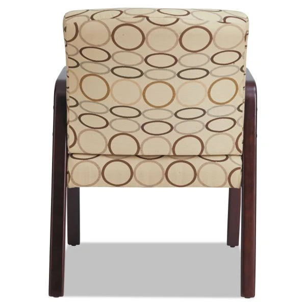 Alera Reception Lounge WL Series Guest Chair, 24.21" X 24.8" X 32.67", Tan Seat, Tan Back, Mahogany Base 7 Alera Reception Lounge WL Series Guest Chair, 24.21" X 24.8" X 32.67", Tan Seat, Tan Back, Mahogany Base - Image 7