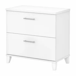 Bush Furniture Somerset 2 Drawer Lateral File Cabinet In White
