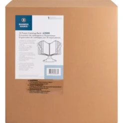 Business Source Deluxe Catalog Display Rack -office furniture sale acfb89e018e01ef78d0d4525064f4b278d