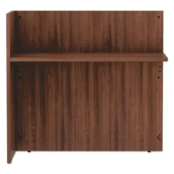 Alera Valencia Series Reversible Reception Return, 44.13w X 23.63d X 41.5h, Modern Walnut -office furniture sale ad1eae4cd7d8c7fee8d2011517a0ac24a5