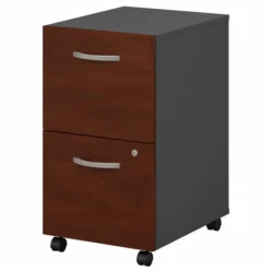 Bush Business Furniture Series C: Hansen Cherry 2 Drawer Mobile Pedestal