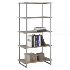 Trezza 60"H 4-Shelf Bookcase, Light Oak -office furniture sale aeac3623b6922372b515b2924330748528