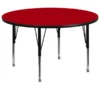 Flash Furniture Adjustable Height Round Activity Table