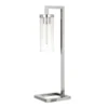 Malva 26" Tall Table Lamp With Glass Shade In Polished Nickel/Seeded