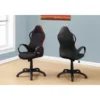 Monarch Specialties Office Chair, Gaming, Adjustable Height, Swivel, Ergonomic, Armrests, Computer Desk, Work, Black And Red Fabric, Black Metal, Contemporary, Modern