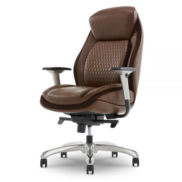 Shaquille O'Neal Zethus Ergonomic Bonded Leather High-Back Executive Chair, Brown 10 Shaquille O'Neal Zethus Ergonomic Bonded Leather High-Back Executive Chair, Brown - Image 10