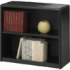 Safco Value Mate Series Metal Bookcase, Two-Shelf, 31.75w X 13.5d X 28h, Black