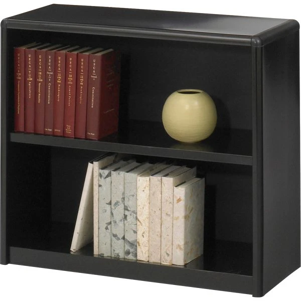 Safco Value Mate Series Metal Bookcase, Two-Shelf, 31.75w X 13.5d X 28h, Black 1 Safco Value Mate Series Metal Bookcase, Two-Shelf, 31.75w X 13.5d X 28h, Black