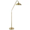 Krouse 66.25" Tall Floor Lamp With Metal Shade In Brushed Brass