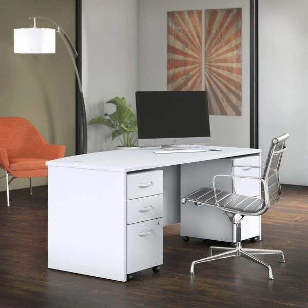 Bush Business Furniture Studio C 2 Drawer Mobile File Cabinet In White 7 Bush Business Furniture Studio C 2 Drawer Mobile File Cabinet In White - Image 7