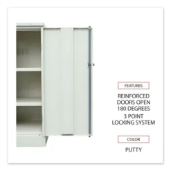 Alera Assembled 42" High Heavy-Duty Welded Storage Cabinet, Two Adjustable Shelves, 36w X 18d, Putty 15 Alera Assembled 42" High Heavy-Duty Welded Storage Cabinet, Two Adjustable Shelves, 36w X 18d, Putty -office furniture sale b073919b58cf2788d70e5ace1ff5528bab