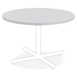 Lorell Round Invent Tabletop - Light Gray