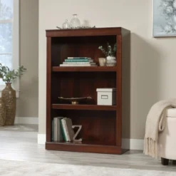 45"H 3-Shelf Bookcase, Mulled Cherry -office furniture sale b14cf52d08d8ee782a140d35e6216a3ab4