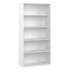 Bush Business Furniture Hybrid Tall 5 Shelf Bookcase In White
