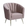 Rosemont Accent Chair In Blush And Gold