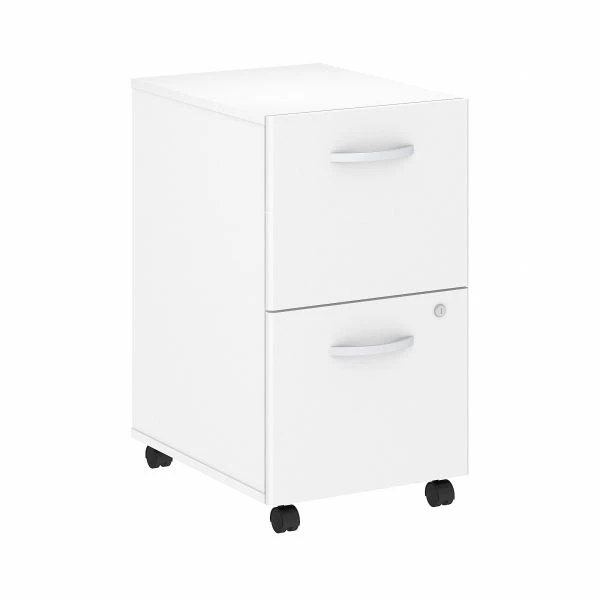 Bush Business Furniture Studio C 2 Drawer Mobile File Cabinet In White 1 Bush Business Furniture Studio C 2 Drawer Mobile File Cabinet In White