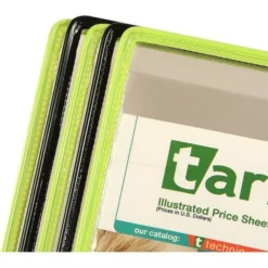 Tarifold, Inc. Desk Stand, 10 Pockets, Black/Green -office furniture sale b23494d662d1cdba754989c0d3f77dd775