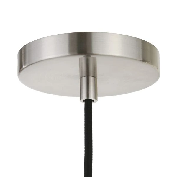 Walker 9" Wide Pendant With Glass Shade In Brushed Nickel /Seeded 5 Walker 9" Wide Pendant With Glass Shade In Brushed Nickel /Seeded - Image 5