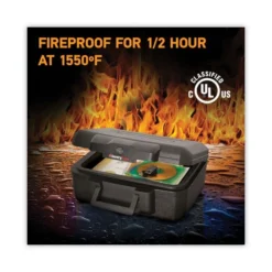 Sentry Safe 1200 Series Fire Chest, 0.18 Cu Ft, 14.3w X 11.2d X 6.1h, Black 6 Sentry Safe 1200 Series Fire Chest, 0.18 Cu Ft, 14.3w X 11.2d X 6.1h, Black -office furniture sale b2567a64e4c6d56bb7d57a9b9fc52eddef