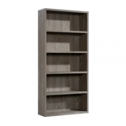Sauder Optimum Bookcase, 73-1/2"H, 5 Shelves, Mystic Oak