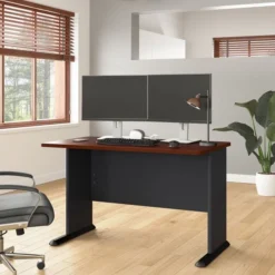 Bush Business Furniture Series A: Hansen Cherry 48W Desk -office furniture sale b2c0e988bba67eebc744d3ba8be0301b1c