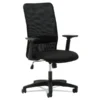 OIF Mesh High-Back Chair, Supports Up To 225 Lb, 16" To 20.5" Seat Height, Black