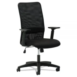 OIF Mesh High-Back Chair, Supports Up To 225 Lb, 16" To 20.5" Seat Height, Black