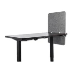Lumeah Desk Modesty Adjustable Height Desk Screen Cubicle Divider And Privacy Partition, 23.5 X 1 X 36, Polyester, Gray