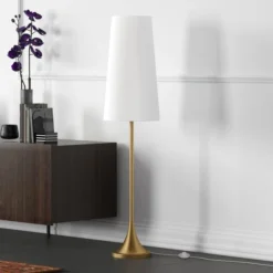Yana 60" Tall Floor Lamp With Fabric Shade In Brass/White 12 Yana 60" Tall Floor Lamp With Fabric Shade In Brass/White -office furniture sale b49d35b09d2bb50984412160ff1ba1861b