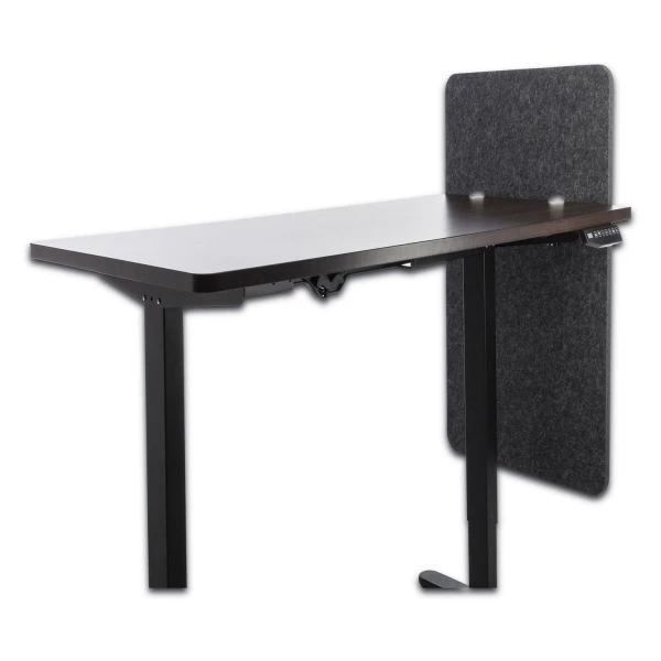 Lumeah Desk Modesty Adjustable Height Desk Screen Cubicle Divider And Privacy Partition, 23.5 X 1 X 36, Polyester, Ash 2 Lumeah Desk Modesty Adjustable Height Desk Screen Cubicle Divider And Privacy Partition, 23.5 X 1 X 36, Polyester, Ash - Image 2