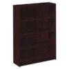HON 1870 Series Bookcase, Four-Shelf, 36w X 11.5d X 48.75h, Mahogany