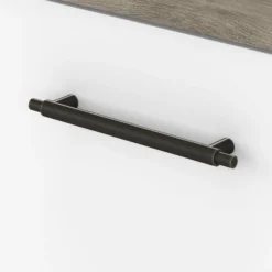 Bush Furniture Key West 60W L Shaped Desk With 2 Drawer Mobile File Cabinet And 5 Shelf Bookcase In Pure White And Shiplap Gray -office furniture sale b56ed8d64836660bdc3b3dfce8aa39af97